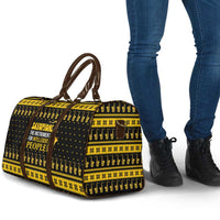 Saxophone The Instrument For Intellegent People Christmas Travel Bag Xmas Holiday Patterns - Wonder Print Shop