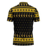 Saxophone The Instrument For Intellegent People Christmas Zipper Polo Shirt Xmas Holiday Patterns - Wonder Print Shop