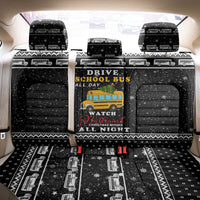 School Bus All Day Christmas Back Car Seat Cover Xmas Holiday Patterns - Wonder Print Shop