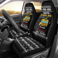 School Bus All Day Christmas Car Seat Cover Xmas Holiday Patterns - Wonder Print Shop