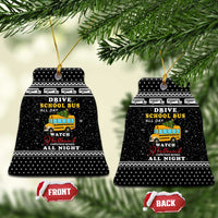 School Bus All Day Christmas Ceramic Ornament Xmas Holiday Patterns - Wonder Print Shop