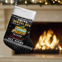 School Bus All Day Christmas Stocking Xmas Holiday Patterns - Wonder Print Shop
