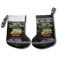 School Bus All Day Christmas Stocking Xmas Holiday Patterns - Wonder Print Shop