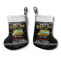 School Bus All Day Christmas Stocking Xmas Holiday Patterns - Wonder Print Shop