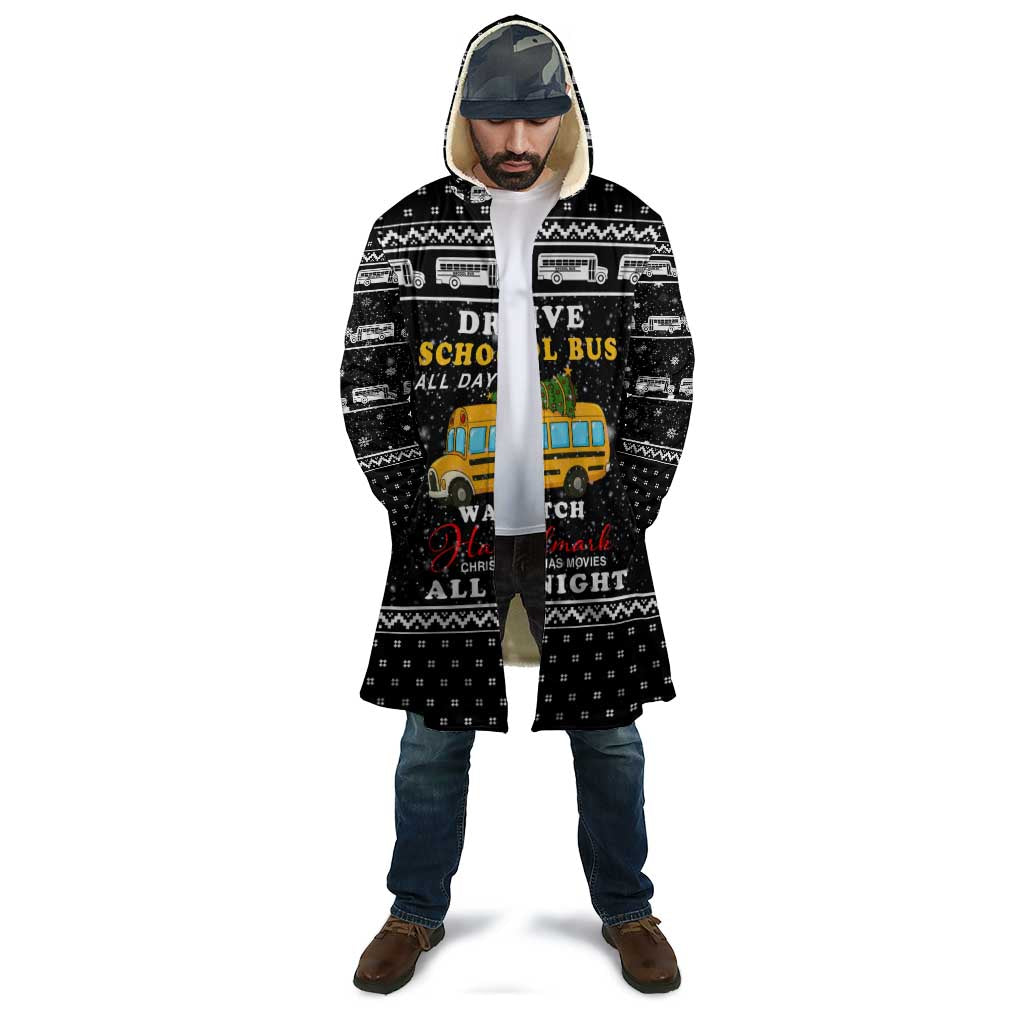School Bus All Day Christmas Cloak Xmas Holiday Patterns - Wonder Print Shop