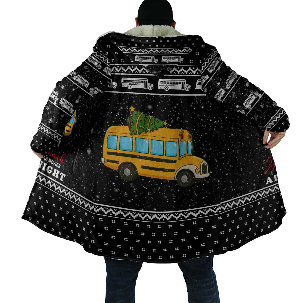 School Bus All Day Christmas Cloak Xmas Holiday Patterns - Wonder Print Shop