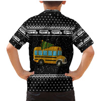 School Bus All Day Christmas Family Matching Mermaid Dress and Hawaiian Shirt Xmas Holiday Patterns - Wonder Print Shop