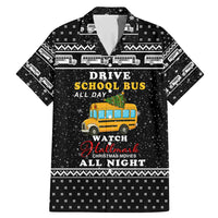 School Bus All Day Christmas Family Matching Mermaid Dress and Hawaiian Shirt Xmas Holiday Patterns - Wonder Print Shop
