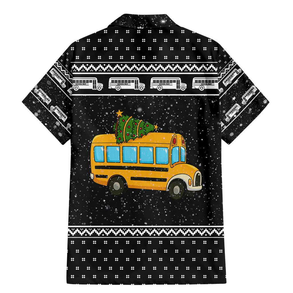 School Bus All Day Christmas Family Matching Mermaid Dress and Hawaiian Shirt Xmas Holiday Patterns - Wonder Print Shop