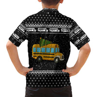 School Bus All Day Christmas Family Matching Puletasi and Hawaiian Shirt Xmas Holiday Patterns - Wonder Print Shop