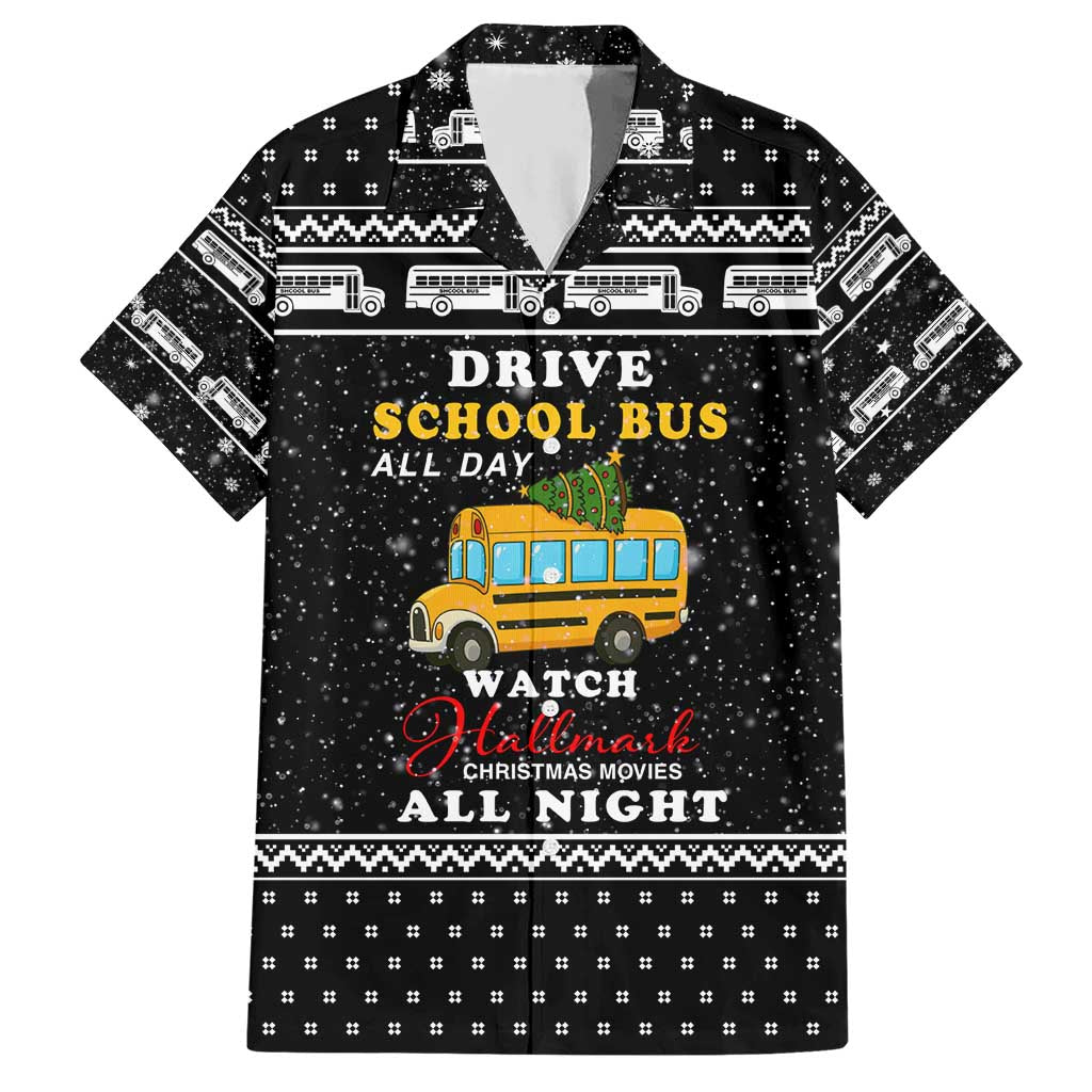 School Bus All Day Christmas Hawaiian Shirt Xmas Holiday Patterns - Wonder Print Shop