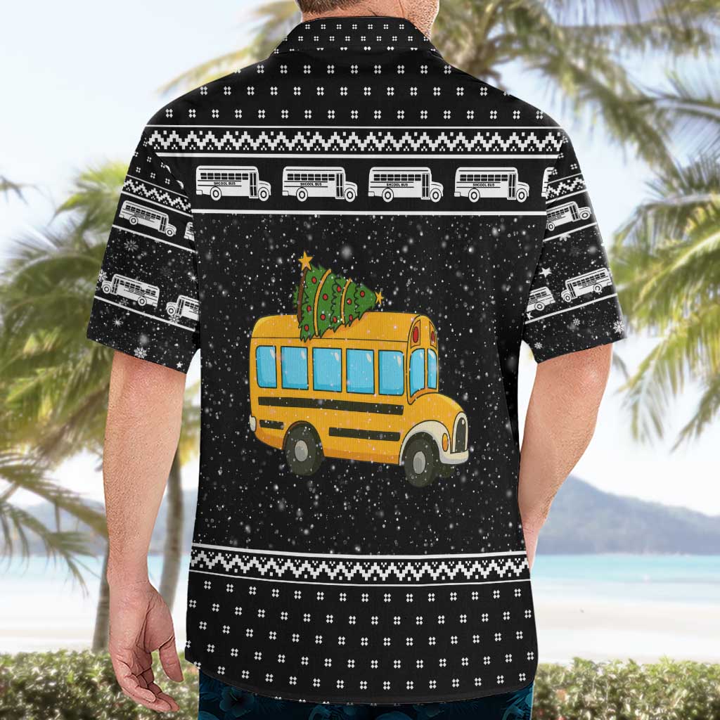 School Bus All Day Christmas Hawaiian Shirt Xmas Holiday Patterns - Wonder Print Shop