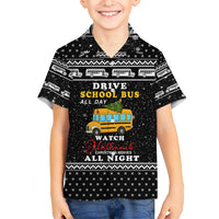 School Bus All Day Christmas Hawaiian Shirt Xmas Holiday Patterns - Wonder Print Shop
