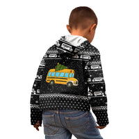 School Bus All Day Christmas Kid Hoodie Xmas Holiday Patterns - Wonder Print Shop