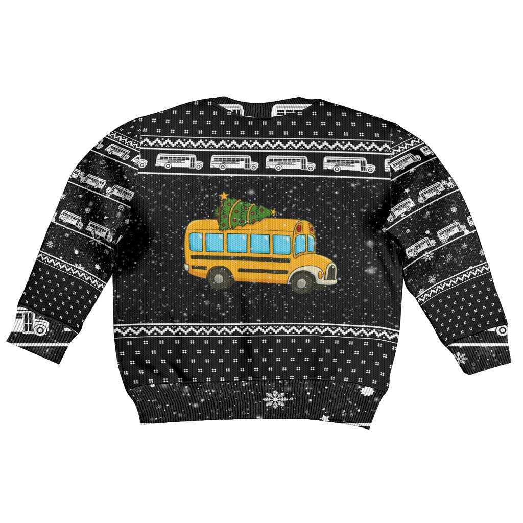 School Bus All Day Christmas Kid Ugly Christmas Sweater Xmas Holiday Patterns - Wonder Print Shop