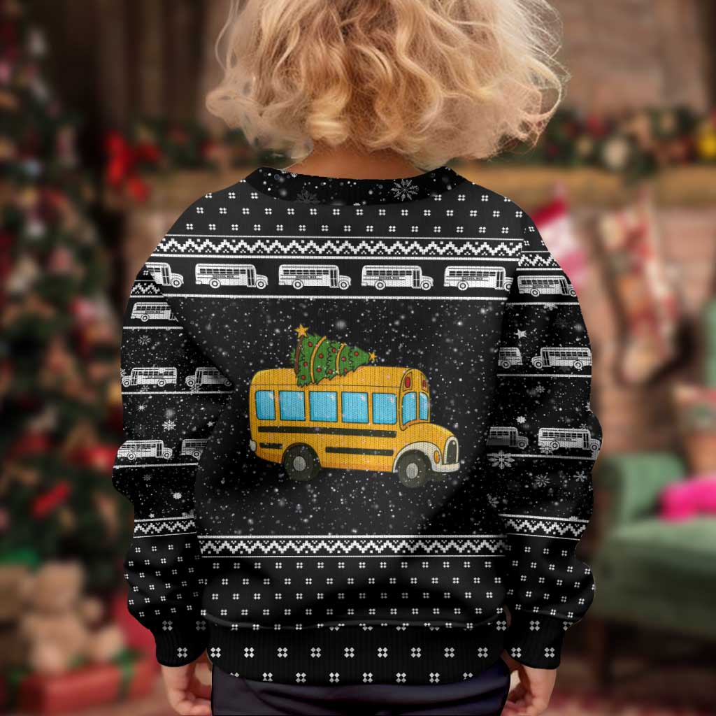 School Bus All Day Christmas Kid Ugly Christmas Sweater Xmas Holiday Patterns - Wonder Print Shop