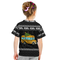 School Bus All Day Christmas Kid T Shirt Xmas Holiday Patterns - Wonder Print Shop