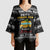 School Bus All Day Christmas Kimono Sleeve Blouse Xmas Holiday Patterns - Wonder Print Shop