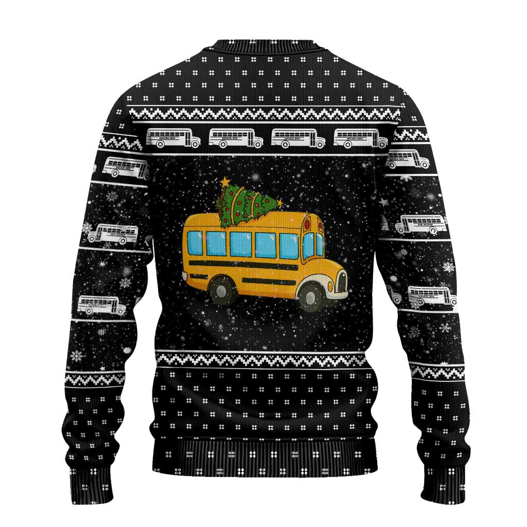 School Bus All Day Christmas Ugly Christmas Sweater Xmas Holiday Patterns - Wonder Print Shop