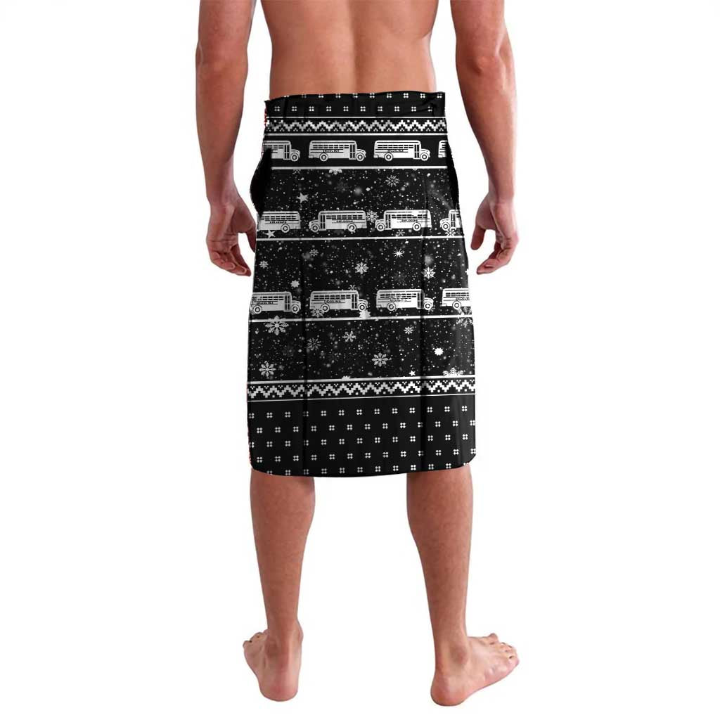 School Bus All Day Christmas Lavalava Xmas Holiday Patterns - Wonder Print Shop