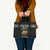 School Bus All Day Christmas Leather Bag Xmas Holiday Patterns - Wonder Print Shop