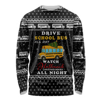School Bus All Day Christmas Long Sleeve Shirt Xmas Holiday Patterns - Wonder Print Shop