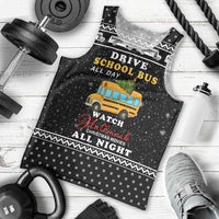 School Bus All Day Christmas Men Tank Top Xmas Holiday Patterns - Wonder Print Shop
