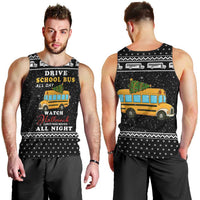 School Bus All Day Christmas Men Tank Top Xmas Holiday Patterns - Wonder Print Shop