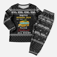 School Bus All Day Christmas Pajama Set Xmas Holiday Patterns - Wonder Print Shop