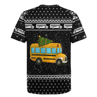 School Bus All Day Christmas Rugby Jersey Xmas Holiday Patterns - Wonder Print Shop