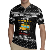 School Bus All Day Christmas Rugby Jersey Xmas Holiday Patterns - Wonder Print Shop