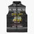 School Bus All Day Christmas Sleeveless Puffer Jacket Xmas Holiday Patterns - Wonder Print Shop