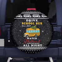 School Bus All Day Christmas Spare Tire Cover Xmas Holiday Patterns - Wonder Print Shop