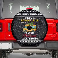 School Bus All Day Christmas Spare Tire Cover Xmas Holiday Patterns - Wonder Print Shop