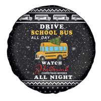 School Bus All Day Christmas Spare Tire Cover Xmas Holiday Patterns - Wonder Print Shop