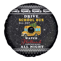 School Bus All Day Christmas Spare Tire Cover Xmas Holiday Patterns - Wonder Print Shop