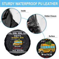 School Bus All Day Christmas Spare Tire Cover Xmas Holiday Patterns - Wonder Print Shop