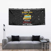 School Bus All Day Christmas Tapestry Xmas Holiday Patterns - Wonder Print Shop