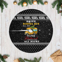 School Bus All Day Christmas Tree Skirt Xmas Holiday Patterns - Wonder Print Shop