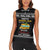 School Bus All Day Christmas Women Sleeveless Polo Shirt Xmas Holiday Patterns - Wonder Print Shop