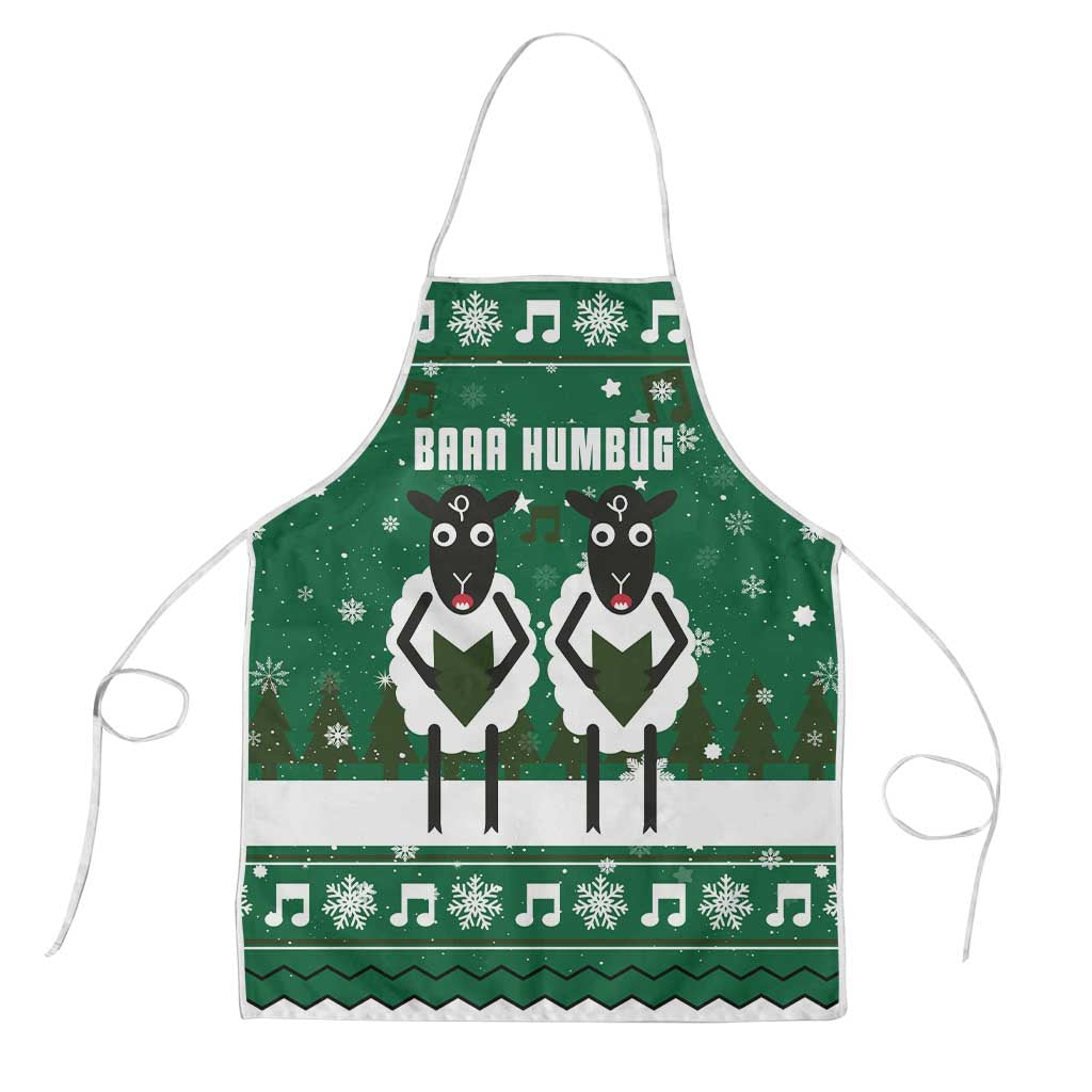 Sheep Baaa Humbug Christmas Apron Xmas Holiday Patterns - Wonder Print Shop