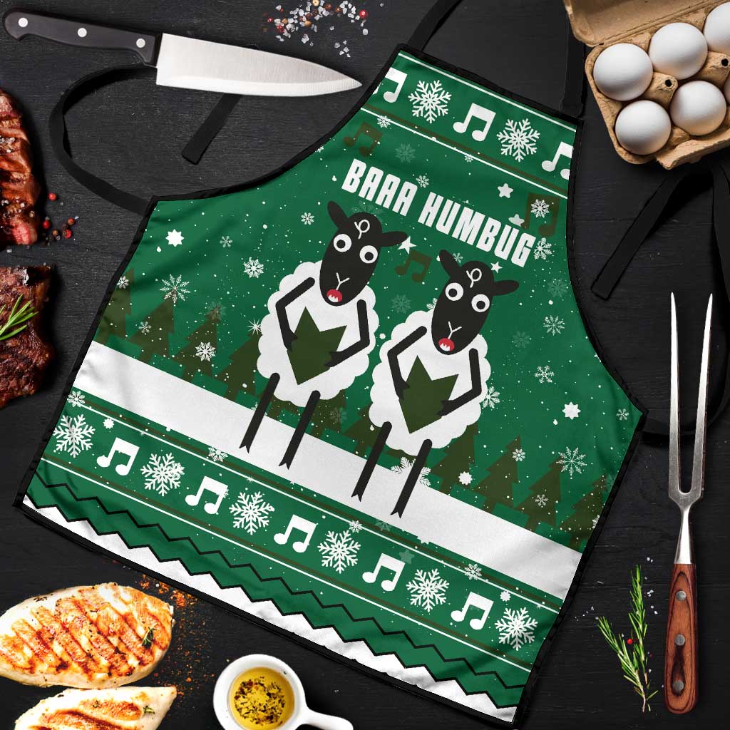 Sheep Baaa Humbug Christmas Apron Xmas Holiday Patterns - Wonder Print Shop