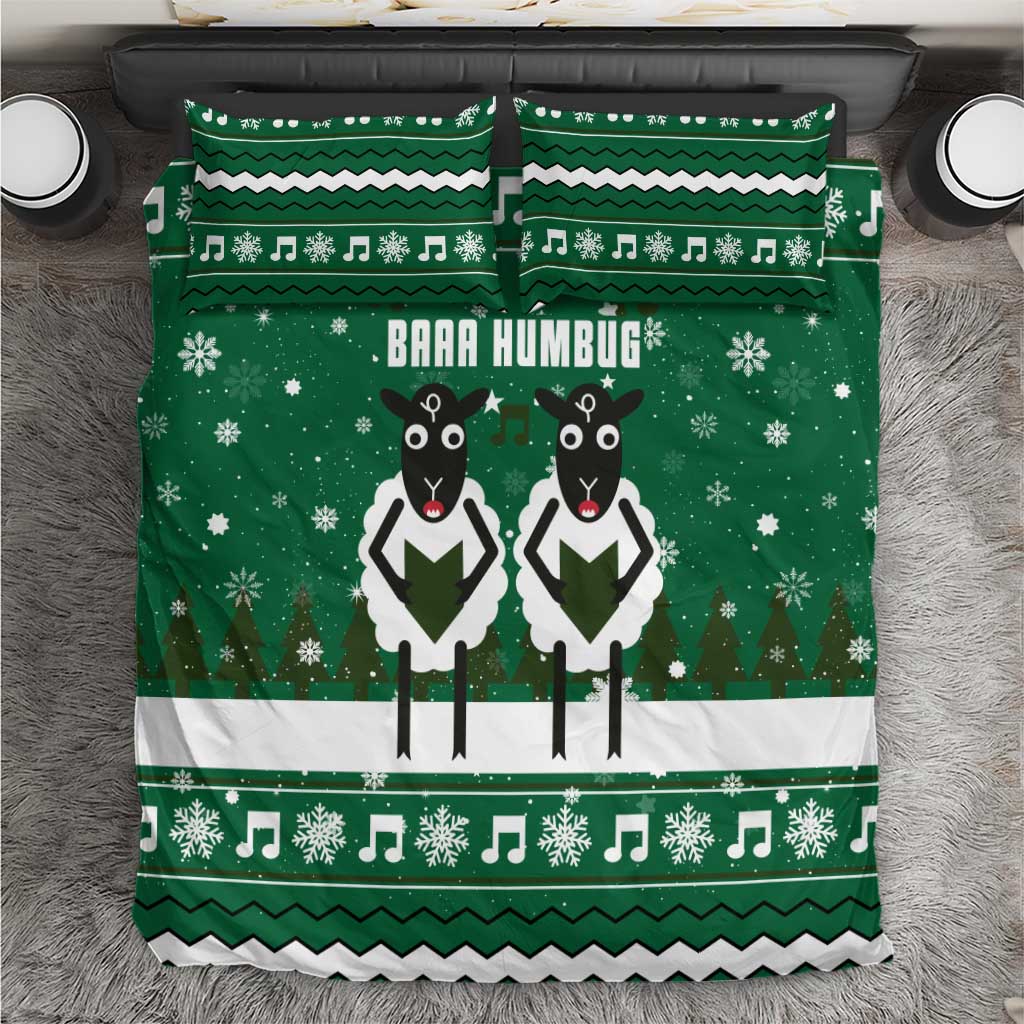 Sheep Baaa Humbug Christmas Bedding Set Xmas Holiday Patterns - Wonder Print Shop