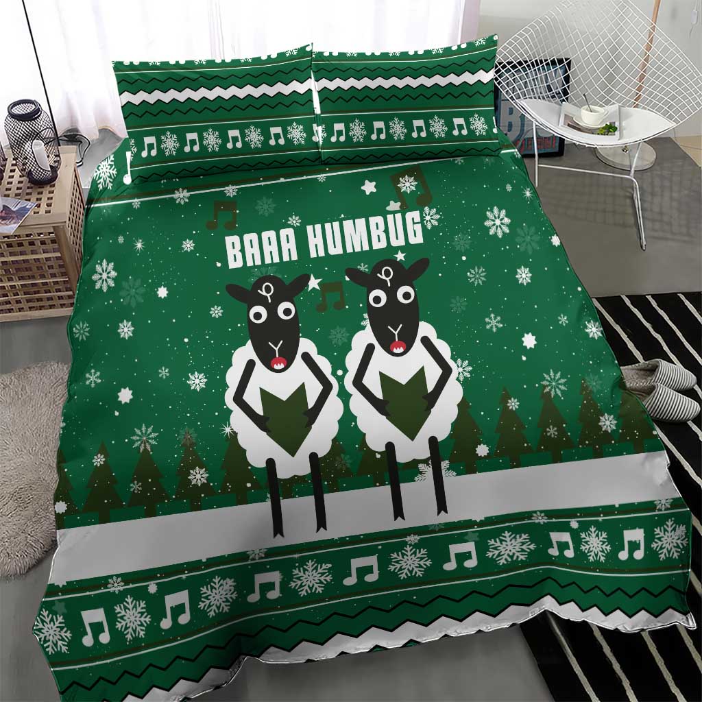 Sheep Baaa Humbug Christmas Bedding Set Xmas Holiday Patterns - Wonder Print Shop