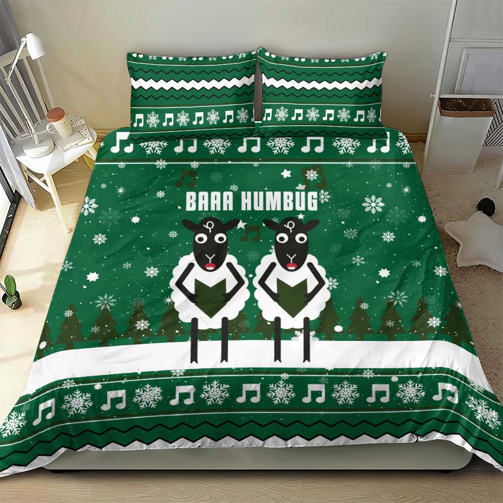 Sheep Baaa Humbug Christmas Bedding Set Xmas Holiday Patterns - Wonder Print Shop