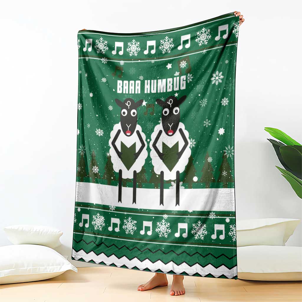 Sheep Baaa Humbug Christmas Blanket Xmas Holiday Patterns - Wonder Print Shop
