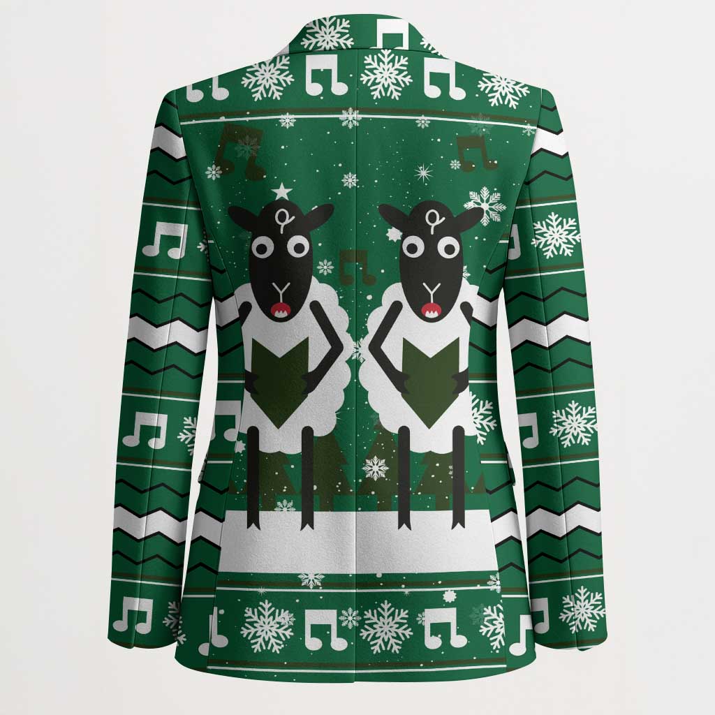 Sheep Baaa Humbug Christmas Blazer Xmas Holiday Patterns - Wonder Print Shop