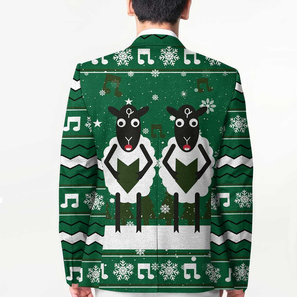 Sheep Baaa Humbug Christmas Blazer Xmas Holiday Patterns - Wonder Print Shop