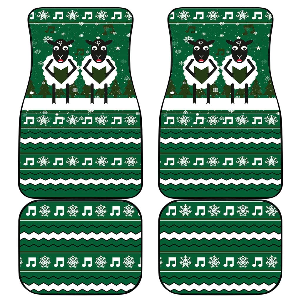 Sheep Baaa Humbug Christmas Car Mats Xmas Holiday Patterns - Wonder Print Shop