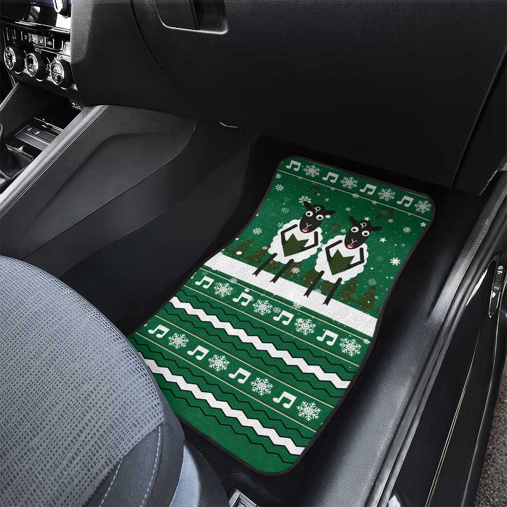 Sheep Baaa Humbug Christmas Car Mats Xmas Holiday Patterns - Wonder Print Shop